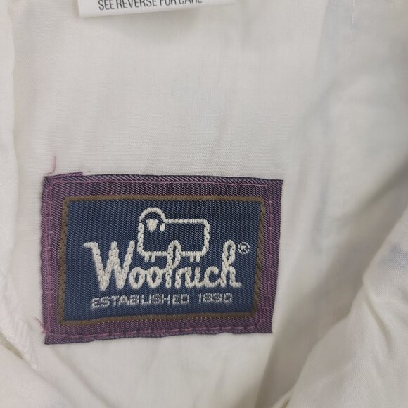 Vintage Deadstock Woolrich Womens Floral Print Cotton Shorts White Blue Size 6 - Picture 2 of 11